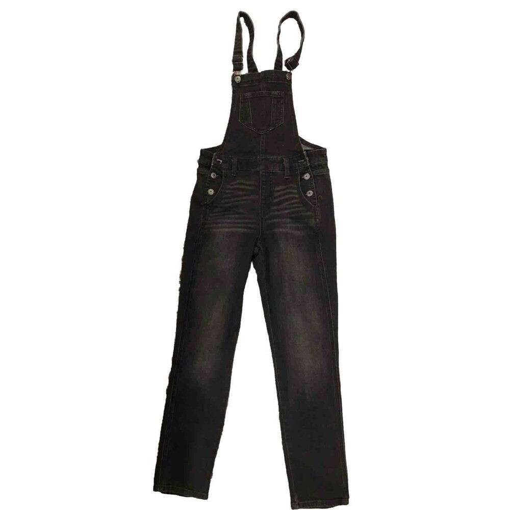 Old Navy distressed  women's overall size small denim black distressed pocket
